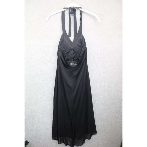 City Triangles Halter Style Beaded Mesh Dress-Size Small-Goth-Fairy-Grunge - Picture 10 of 12